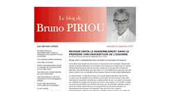 Desktop Screenshot of blog.brunopiriou.fr